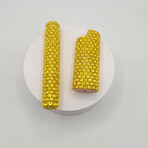Glamorous Glass Rhinestone Doob Tube – Sparkling Elegance for Chic Herb Storage