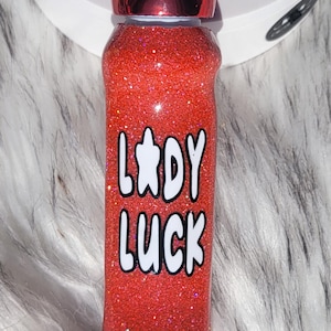 Red Glitter Bingo Dauber – Bold Shine, Jackpot Vibes – Refillable Dot Marker