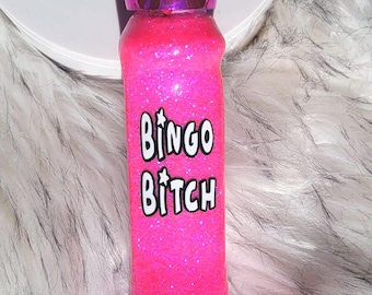 Pink Glitter Bingo Dauber | Handmade Refillable Marker (43ML Mini Size)