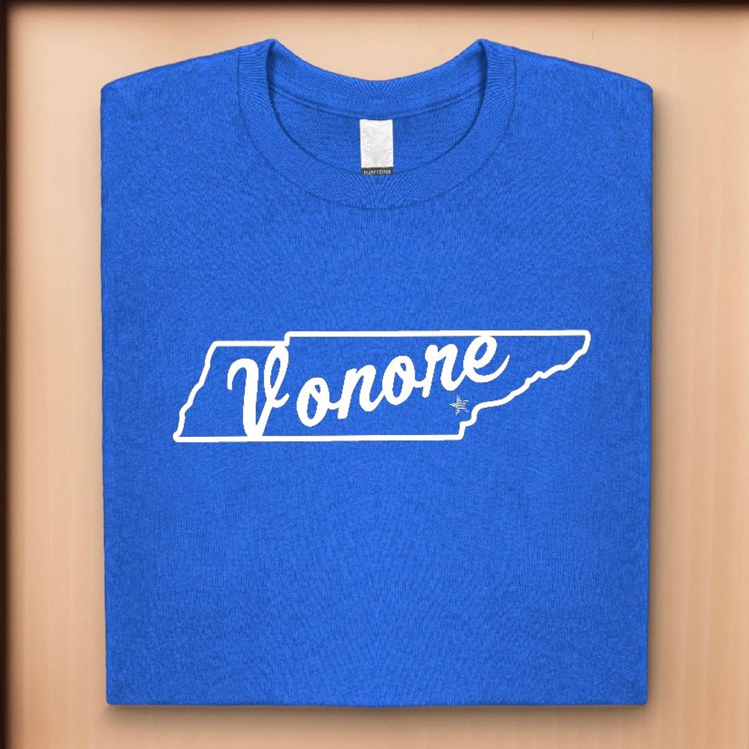 Vonore Tennessee Themed Custom Screen Printed Tshirt Image Available