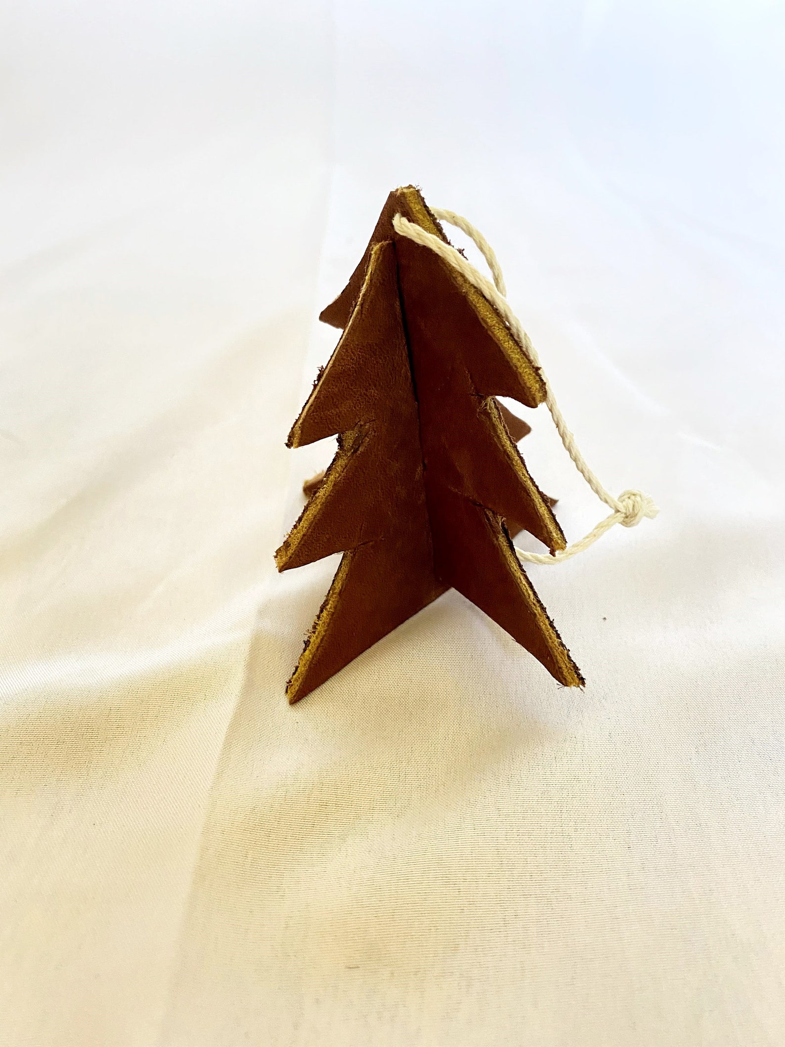 Leather Christmas Tree Ornament Etsy