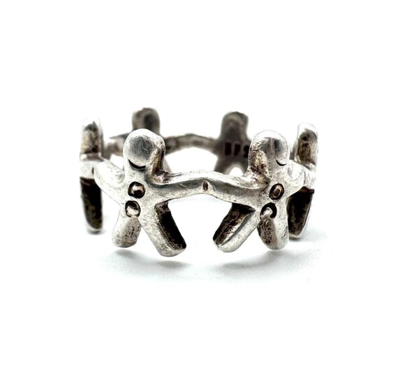 Vintage EFS 925 Sterling Silver EFS Mexico Children Ring Size 6