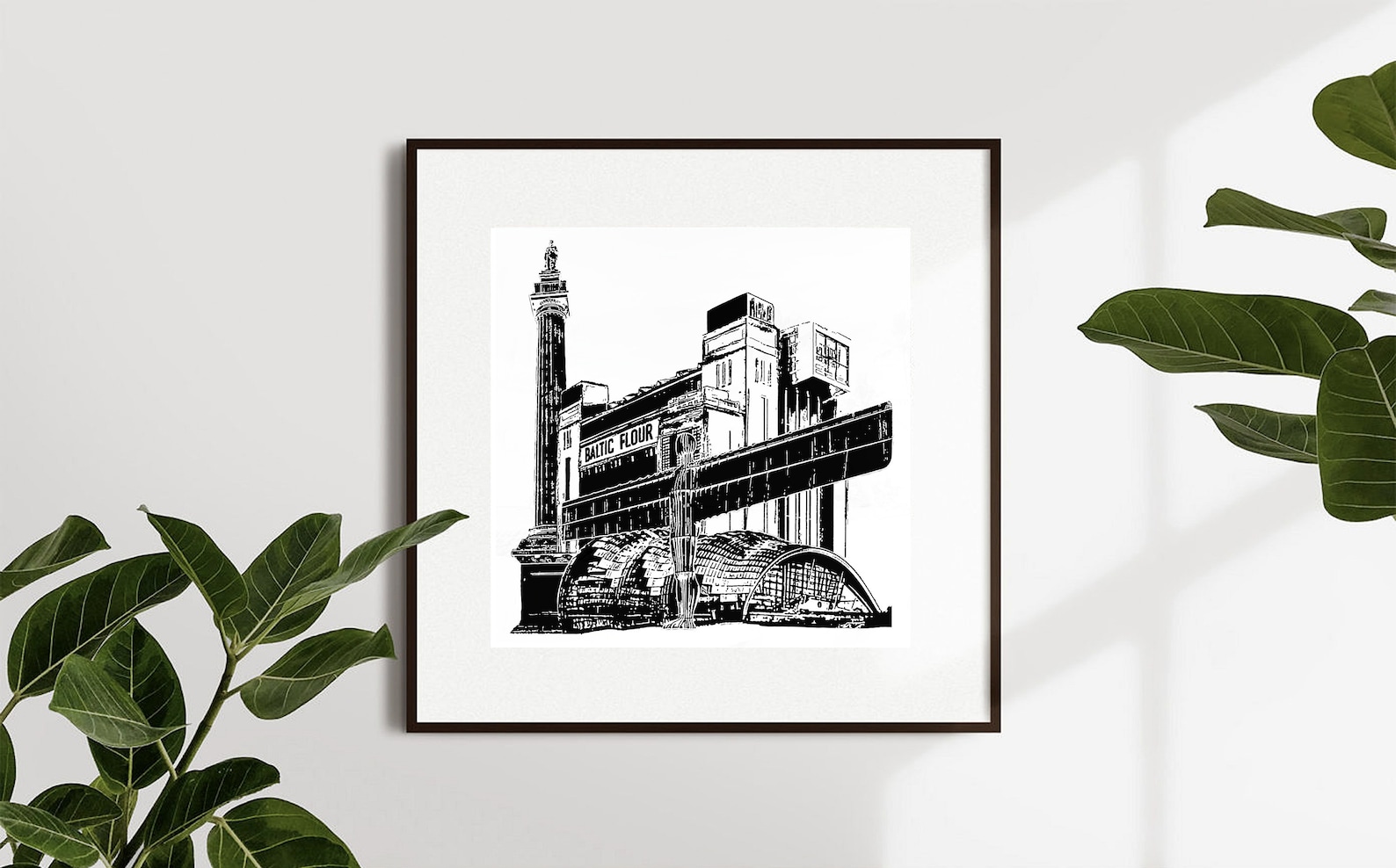 Newcastle Upon Tyne Art Print Newcastle UK Travel Print Etsy UK