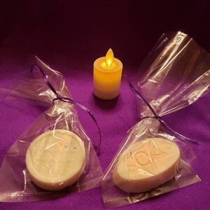 Peace Faith and Love blend bar soap with goat&#39;s milk 2 two ounce bars