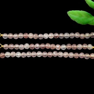 Strawberry Quartz Bar Pendant | Beaded Bar Necklace Connector | Dainty Gemstone Pendant | Strawberry Quartz Jewelry Making Supply