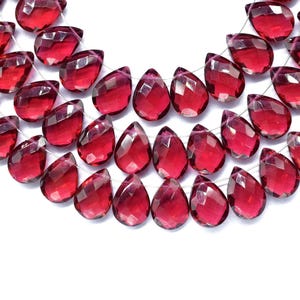 Pink Tourmaline Teardrop 8x12mm Briolette|Pink Tourmaline Faceted Briolette|Pink Gemstone Briolette|Jewelry Making Briolette|June Birthstone