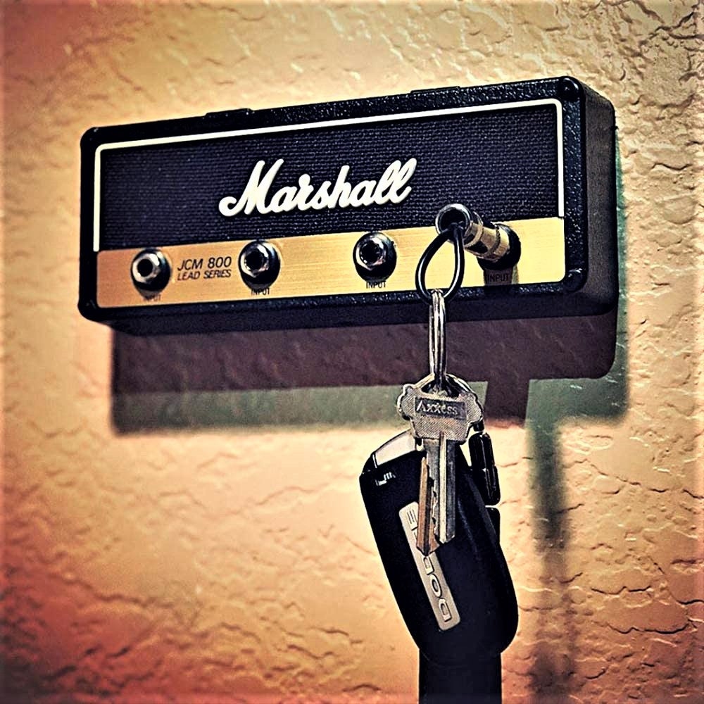 Key Storage Marshall Guitar Keychain Holder Jack Rack A 2.0 Electric Amplifier