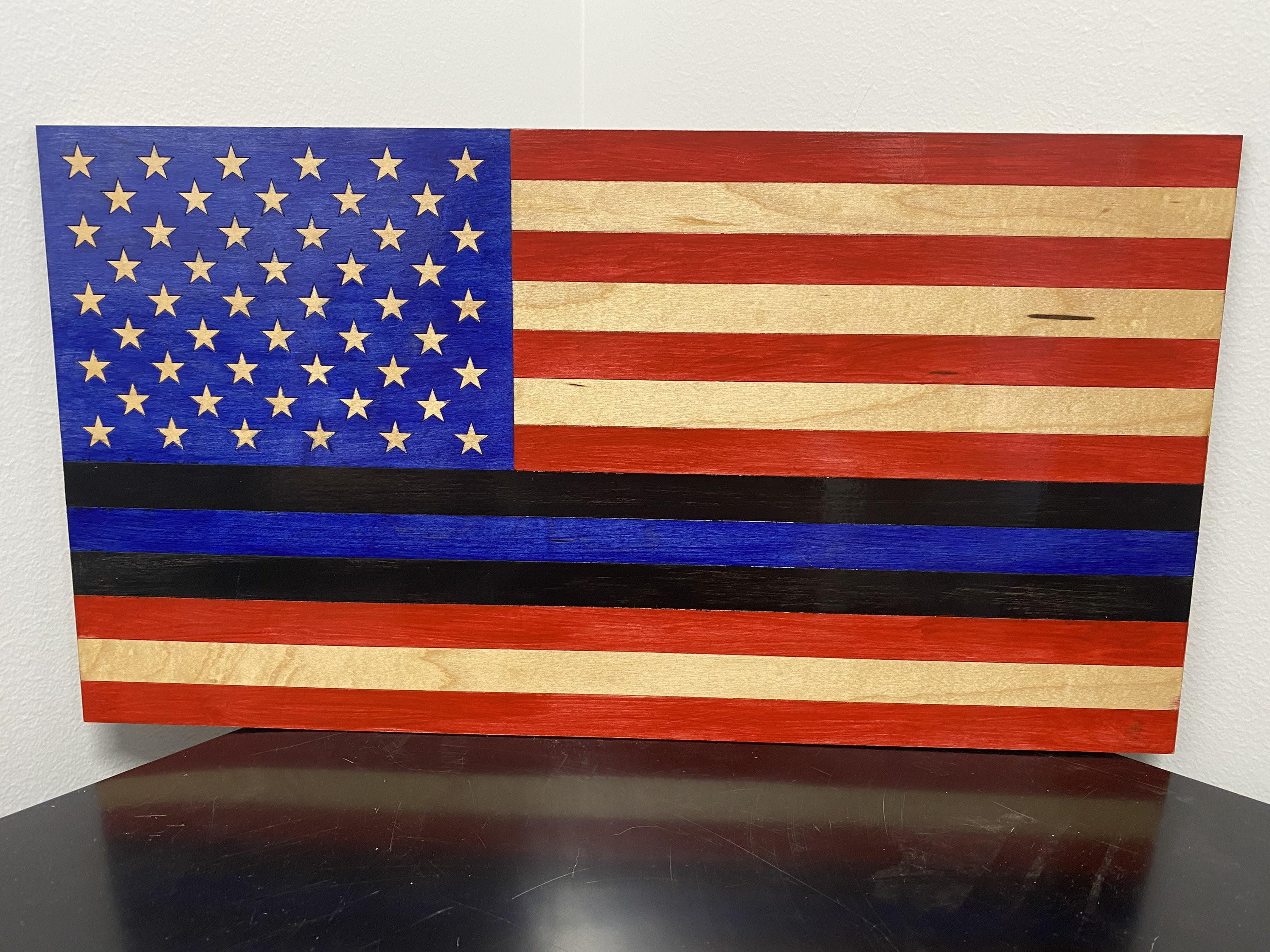 Laser Cut American Flag Challenge Coin Holder 38 Coins Etsy