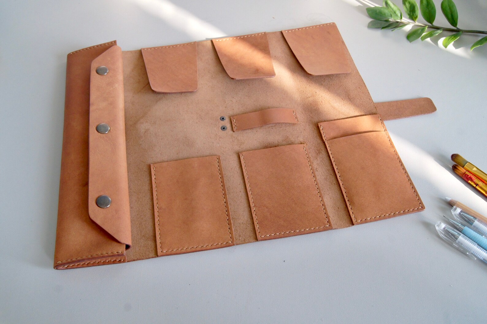 Leather Rolled Pencil Case Pattern PDF A4 Painter Case PDF Etsy Australia