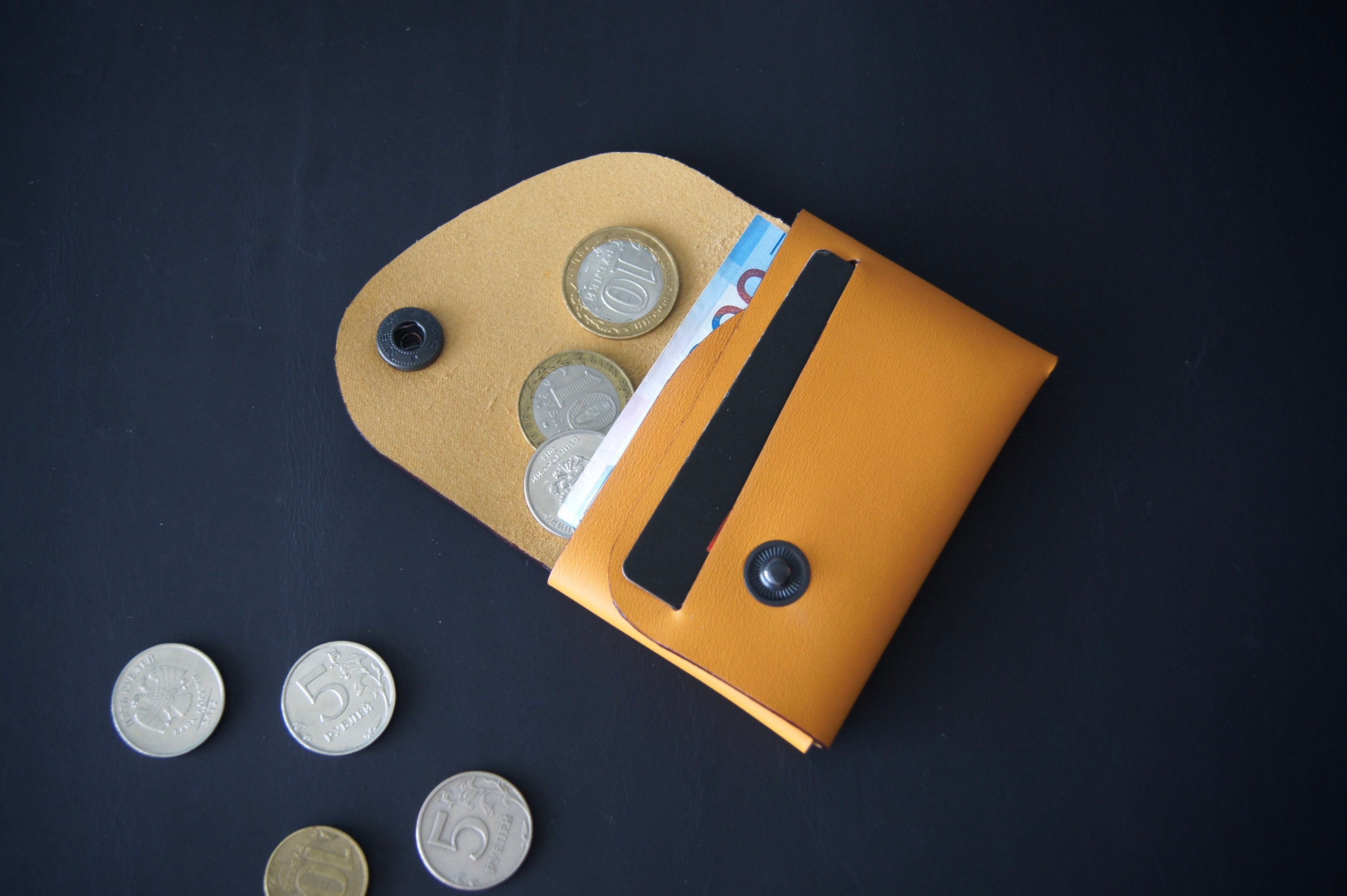 Origami Leather Wallet Pattern PDF Snap Wallet Pattern Etsy