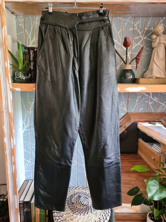 70's Designer Leather Pants