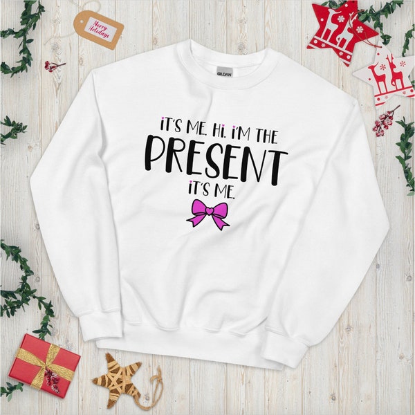 Holiday, It's me. Hi. I'm the Present, Christmas, Digital Image, PNG, Sublimation