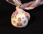 Tiny Unicorn Princess 1" Pumpkin Fairy House!! Itty Bitty Miniature, Handmade, OOAK, Polymer Clay, one of a kind,