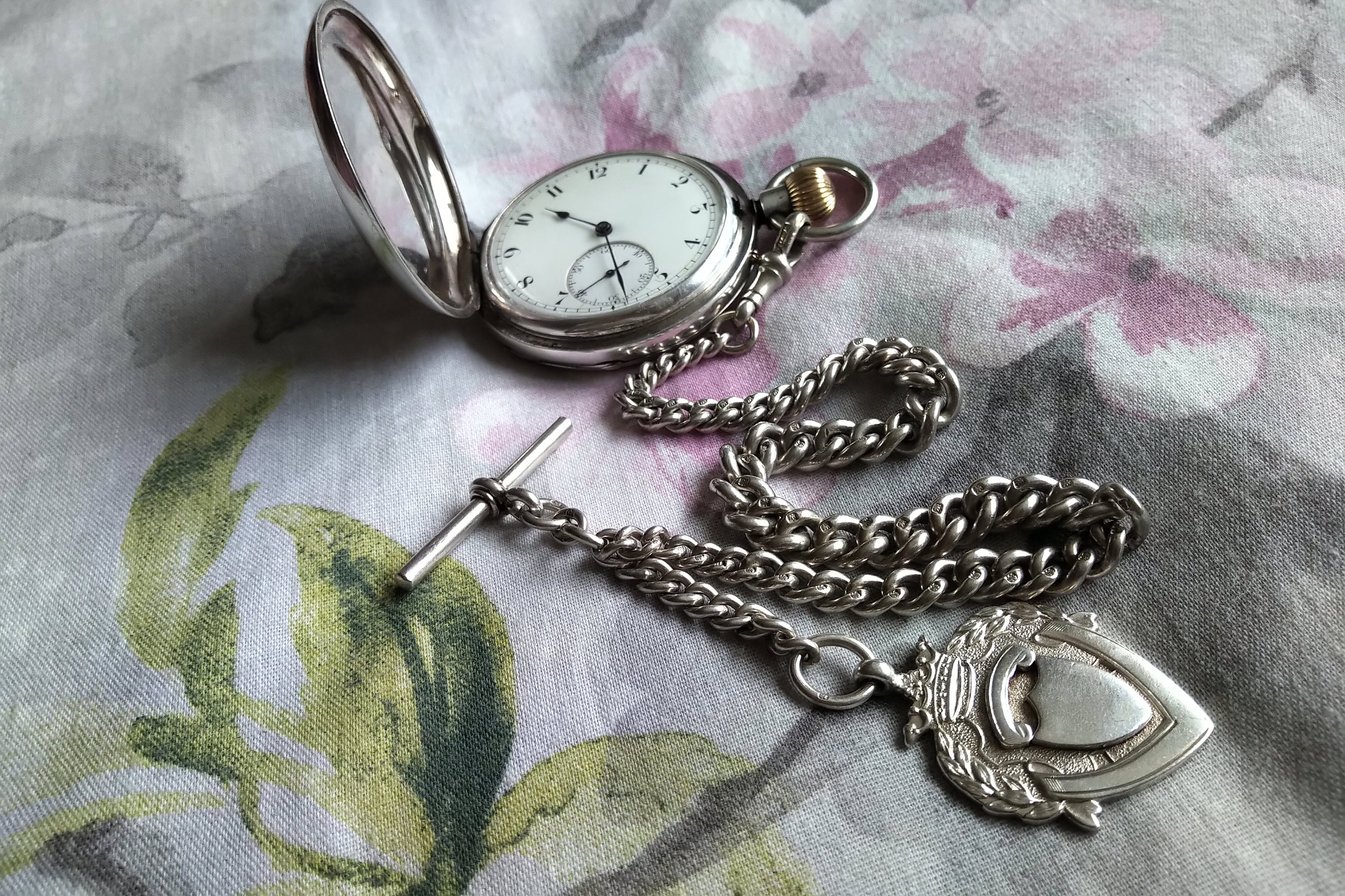 Jw Benson Pocket Watch Value Antique Silver Full Hunter Pocket