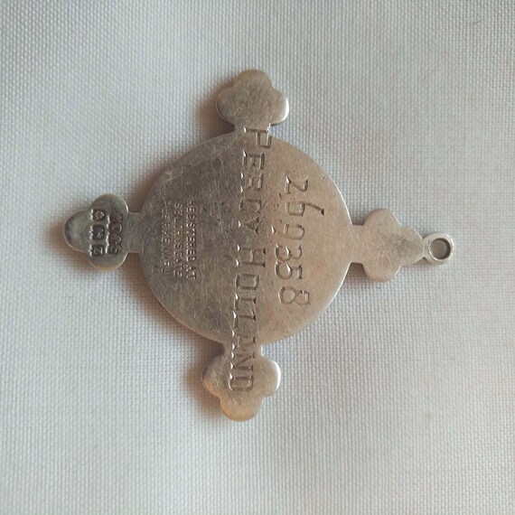 Antique Pocket Watch Chain Fob Solid Silver Gem