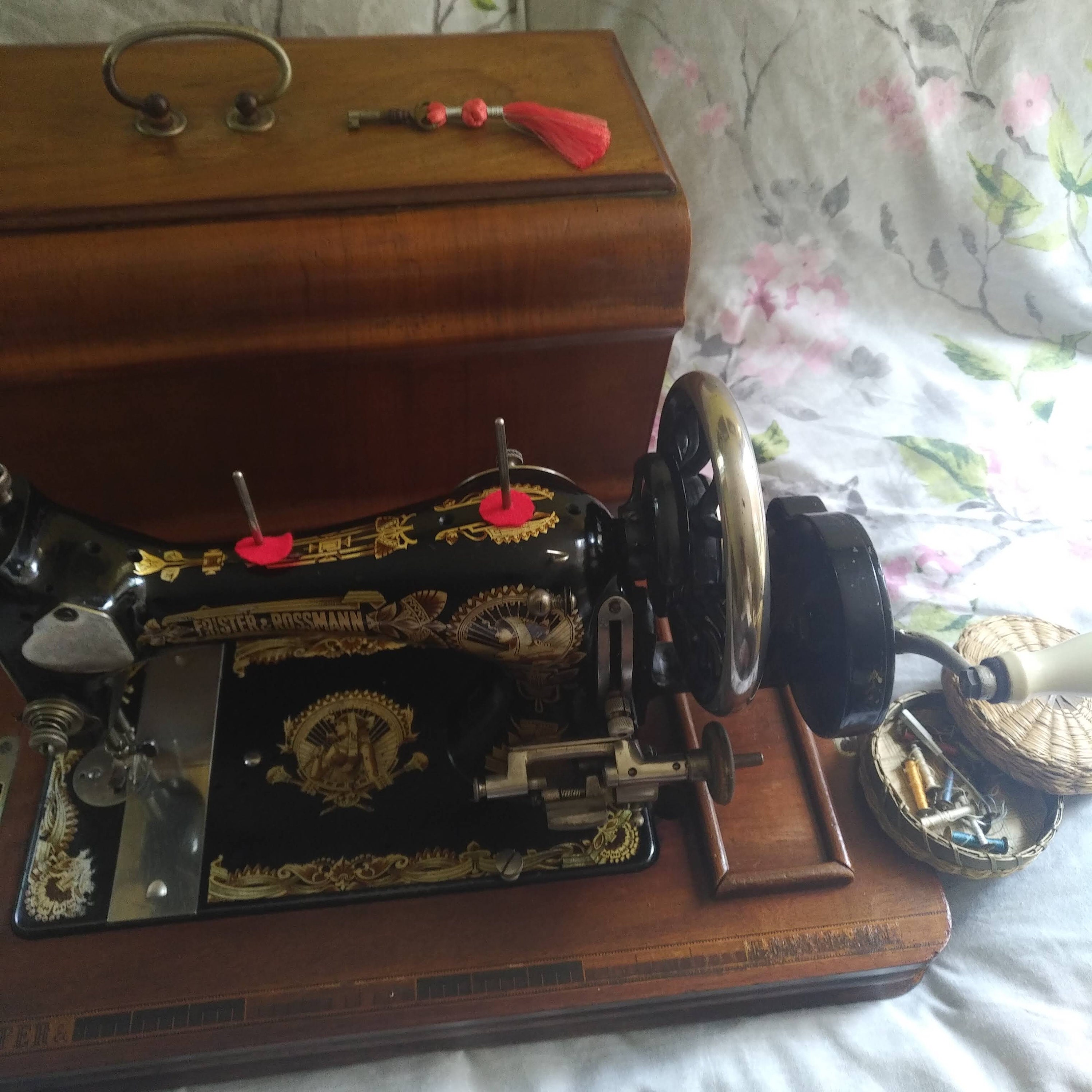 Antique Hand Crank Sewing Machine Frister & Rossmann Circa Etsy UK