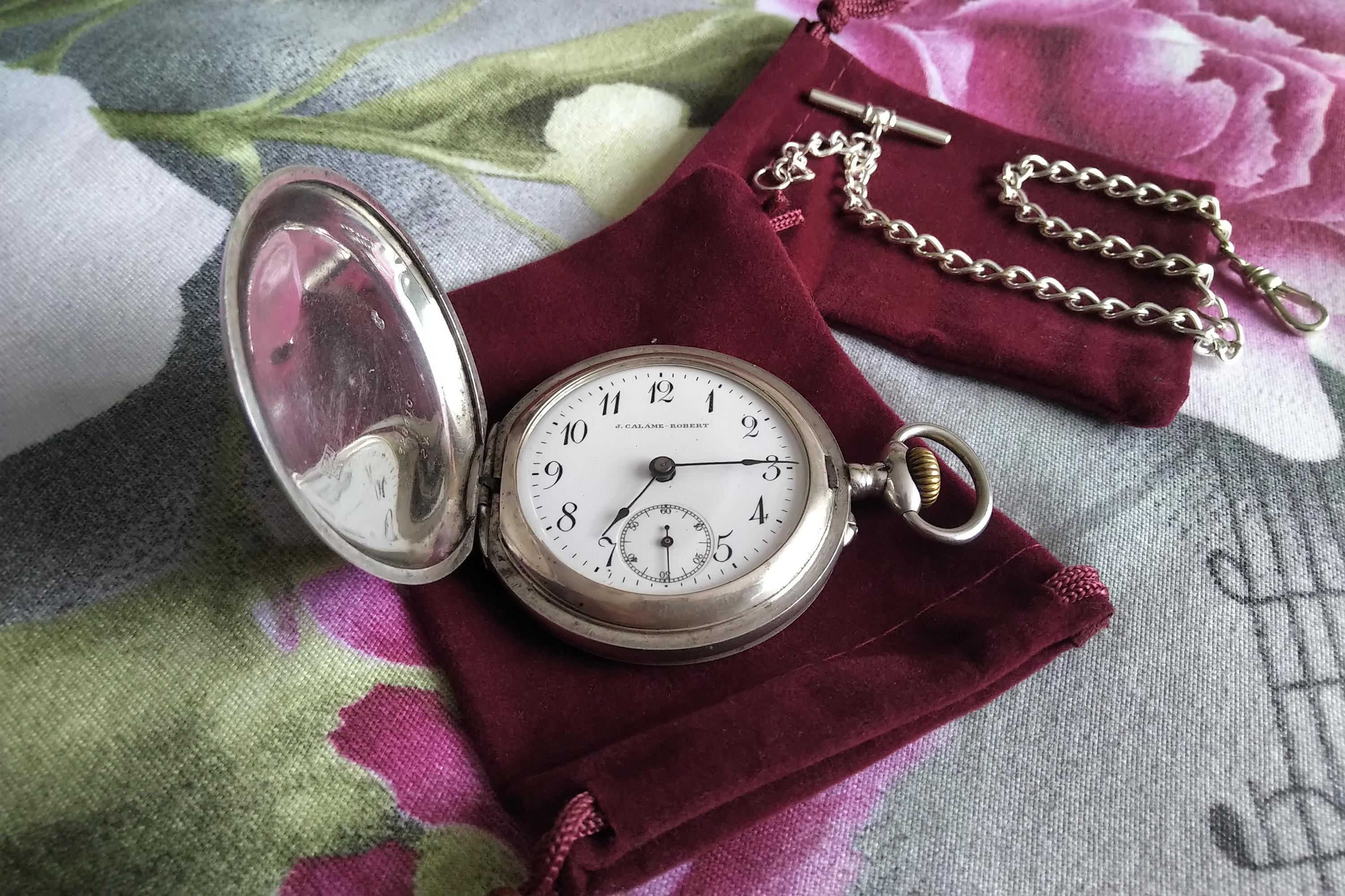 Alpina Taschenuhr Seriennummer Schöne Antike Silberne Calame