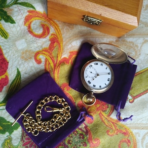 Antique Gold Filled 7 Jewel Half Hunter Stem Wound Pocket Watch, Illinois Watch Case Co. Elgin USA, Circa 1919
