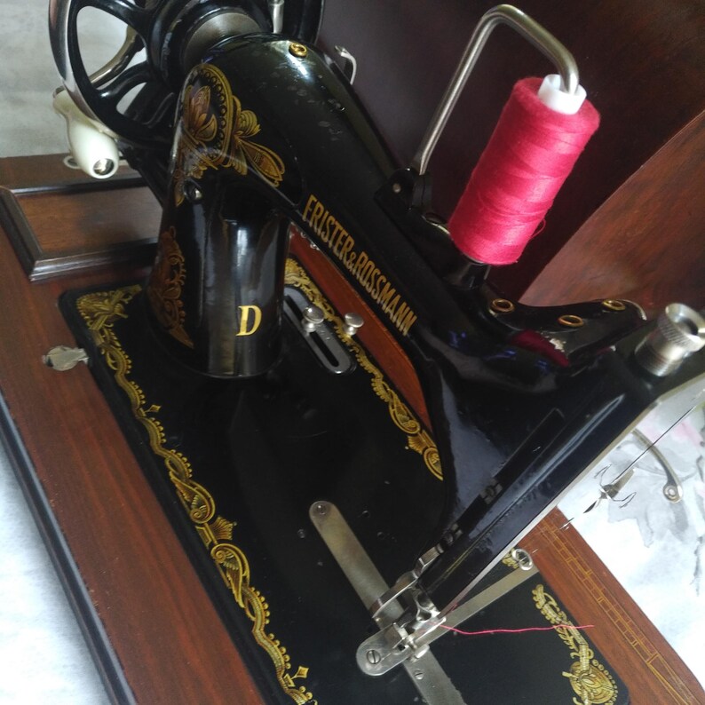 Vintage Hand Crank Sewing Machine Frister & Rossmann Circa Etsy