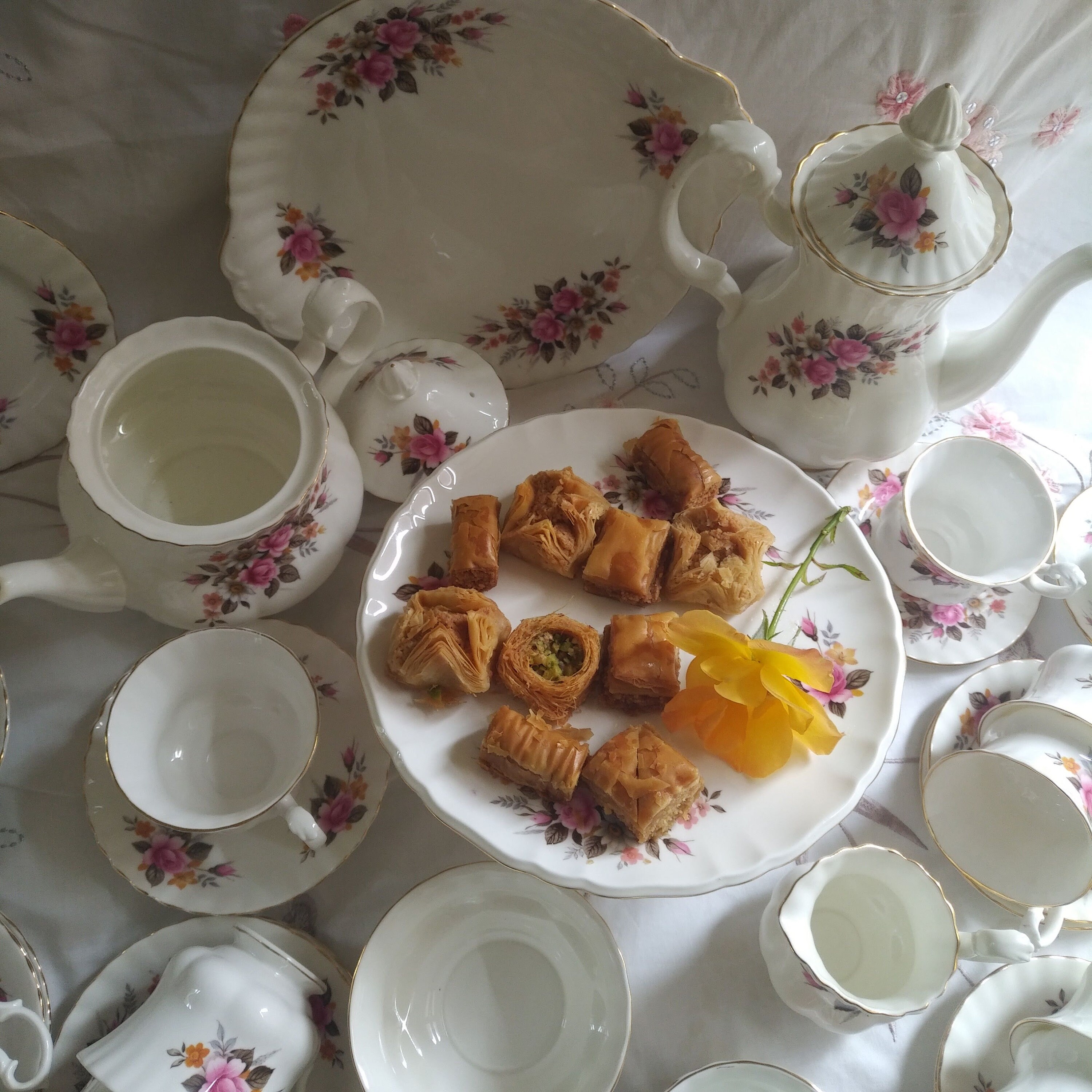 Vintage RICHMOND Bone China Tea & Coffee Set, Made in England, Circa