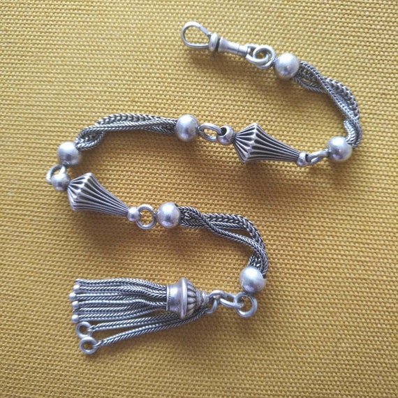 Antique Victorian Silver Albertina with Tassel