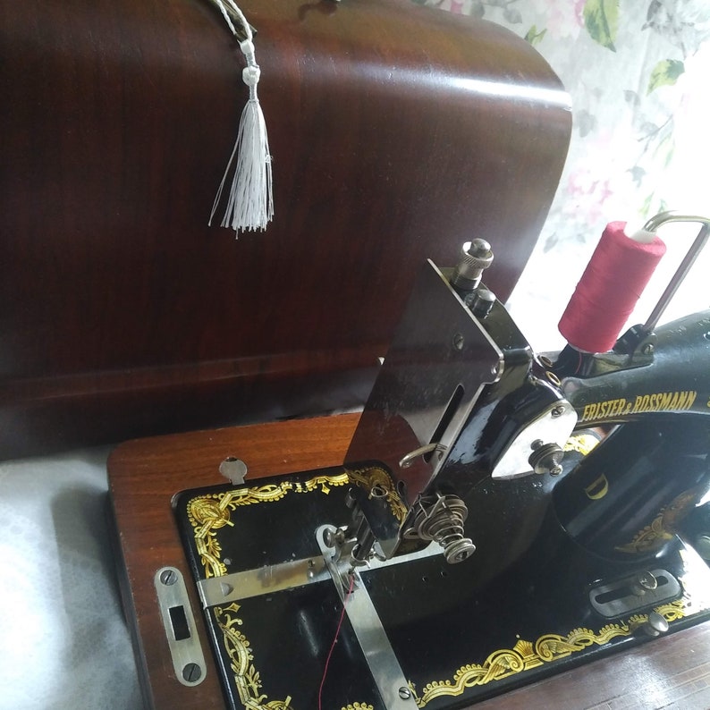 Vintage Hand Crank Sewing Machine Frister & Rossmann Circa Etsy