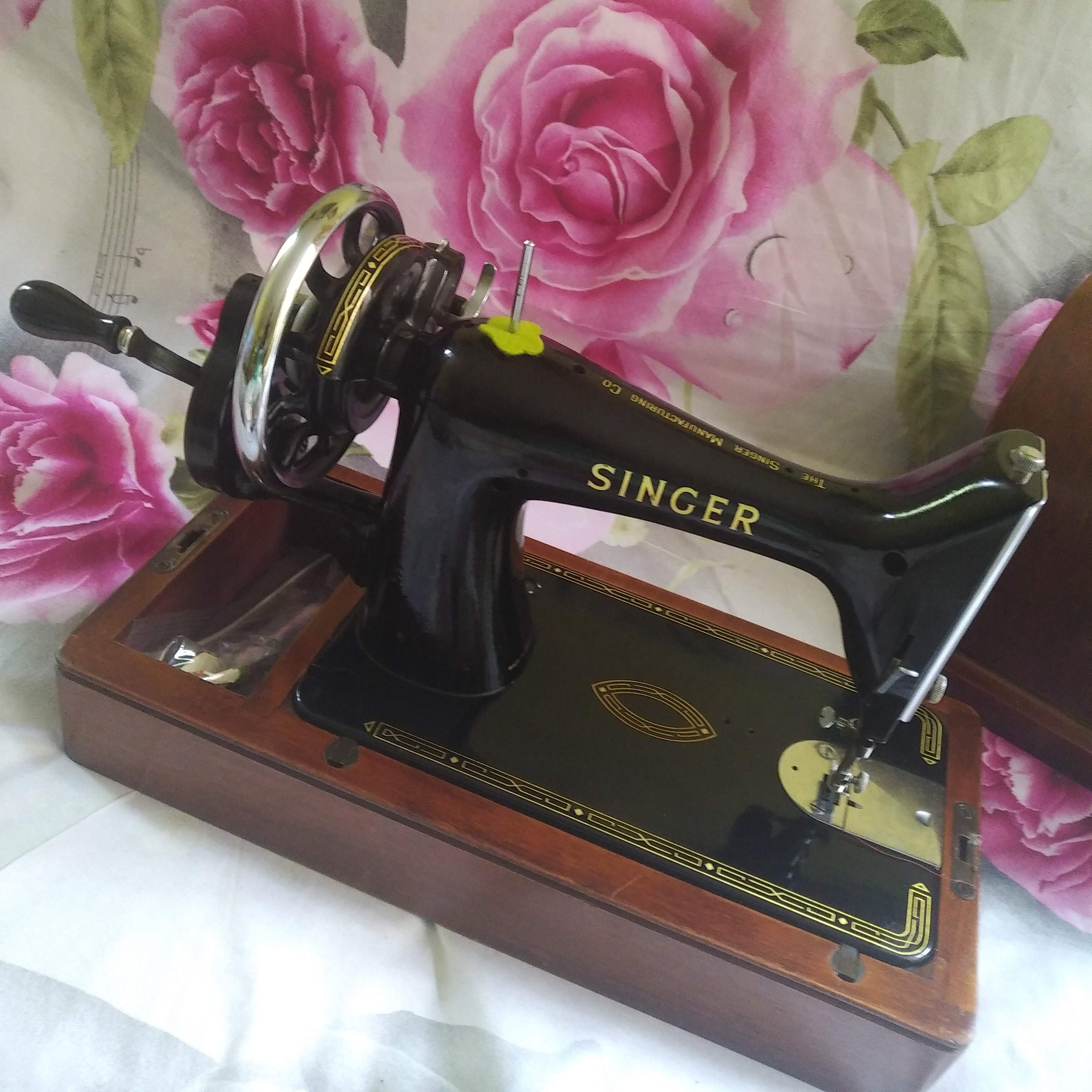 Vintage Hand Crank Sewing Machine Singer Model No. 99K in Etsy