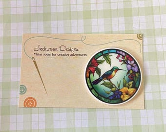 Needle minder Nanny fun acrylic pop culture cross stitch magnet beautiful bird