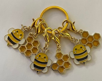 maskmarkörer SET med 6 bi, bi, bikakemarkörer, virkning, stickräknare, räknare, framsteg