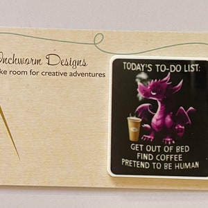 Acrilico Needle Minder Minders cultura pop Punto croce Diamante Pittura Magnete CAFFÈ