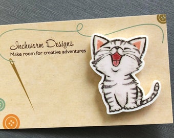 Acrilico Needle Minder Minders cultura pop Punto Croce Diamante Pittura Gatto Magnete