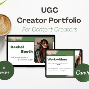 UGC Creator Portfolio, UGC Media Kit, UGC Portfolio, Ugc 6 Page Portfolio, Ugc Media Template, Ugc Template, Ugc Creator Media Kit