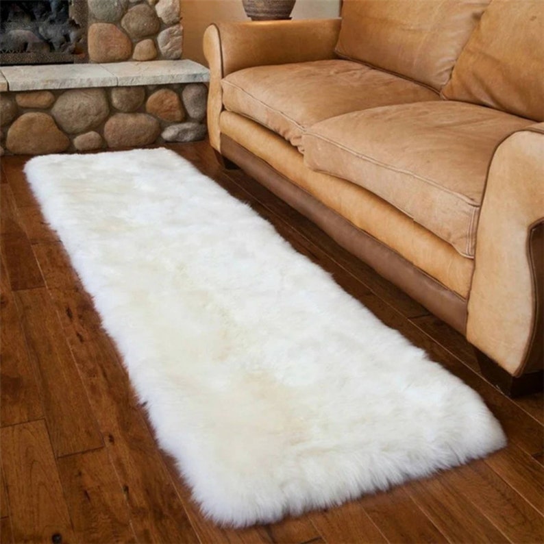 Faux Fur Runners Table Rug Luxury Faux Fur Fluffy Etsy