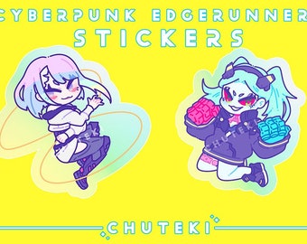 Cyberpunk Edgerunners Holographic Stickers