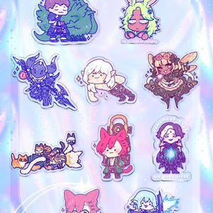 Final Fantasy XIV Acrylic Keychains Charms