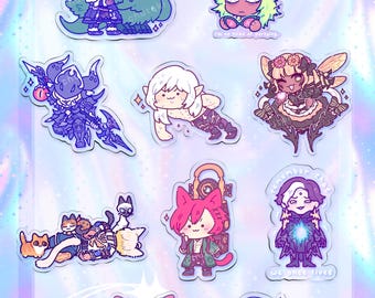 Final Fantasy XIV Acrylic Keychains Charms