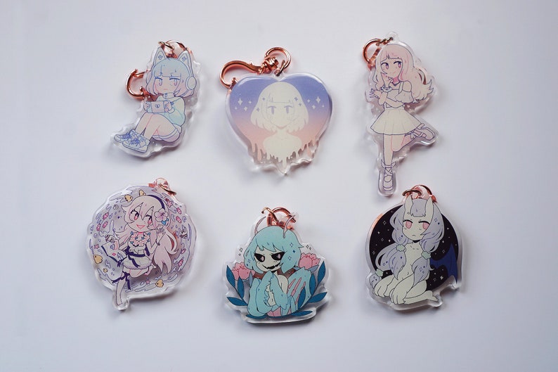 Acrylic Charms Etsy