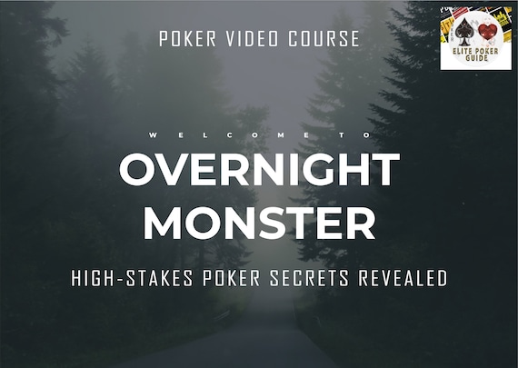Overnight Monster High Stakes Poker Secrets Revealed Etsy