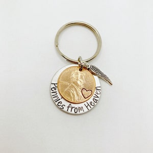 Memorial gift, Penny Keychain, personalized gift