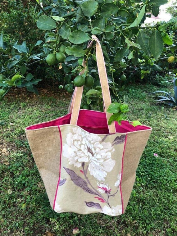 H&B Jute Bags Combo- Lunch Bag & Shopping Bag - Jute Bags for Lunch | Lunch  Bags
