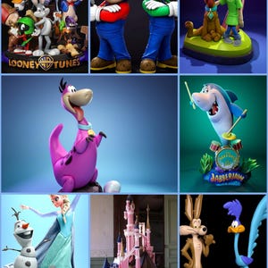 Cartoons Pack, Now Over 1500 Plus Models, 3D Print Files, STL and 3mf ...