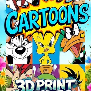 Cartoons Pack, Now Over 1500 Plus Models, 3D Print Files, STL and 3mf ...