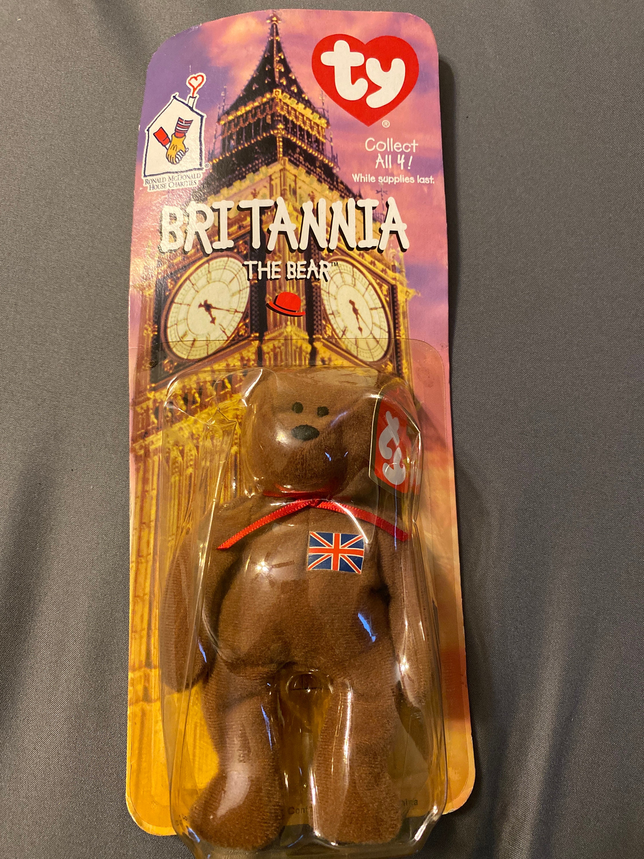 McDonalds TY Teenie Beanie Baby Britannia The Bear Etsy