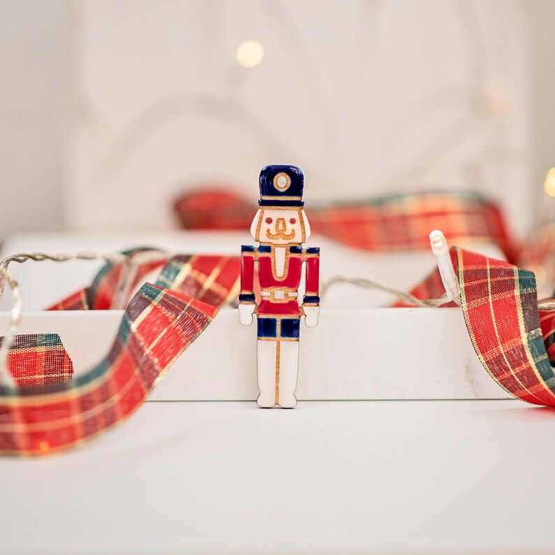 Christmas Nutcracker Lapel Pin, Unique Nutcracker Gift for Her, Shawl