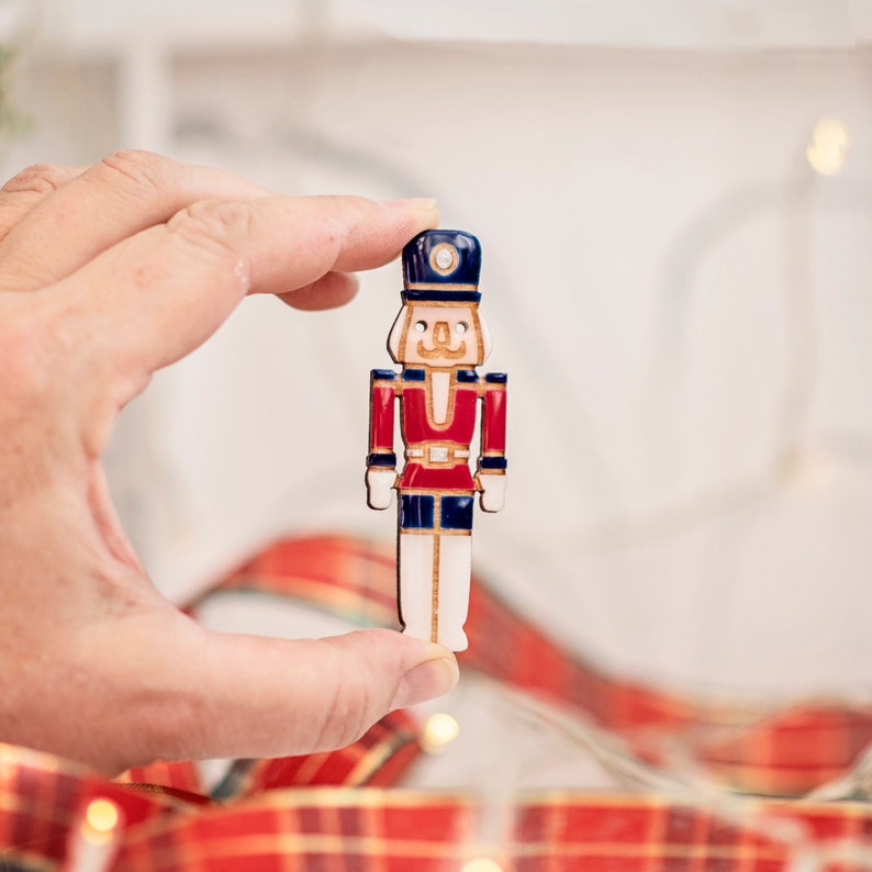Christmas Nutcracker Lapel Pin, Unique Nutcracker Gift for Her, Shawl