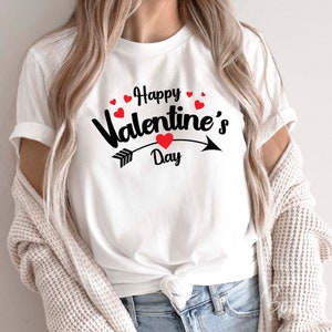 Happy Valentine&#39;s Day SVG,  Arrow with Heart SVG, SVG Cutting File for Cricut