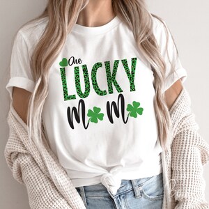 One Lucky Mama Svg, Leopard St. Patrick&#39;s Day Svg ,St Patricks Mom Clover Shirt, St. Patrick&#39;s Gift Idea Cutting File for Cricut