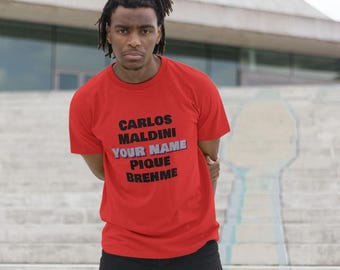 Nummer 3 Fußball Shirt - Name - Geschenk für Fußball Fans