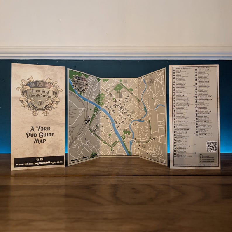 Pup Guide Map York Pub Guide Map - Pocket Guide 2026 - Etsy