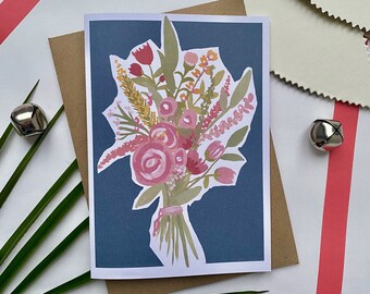 A6 Bouquet Gift Card